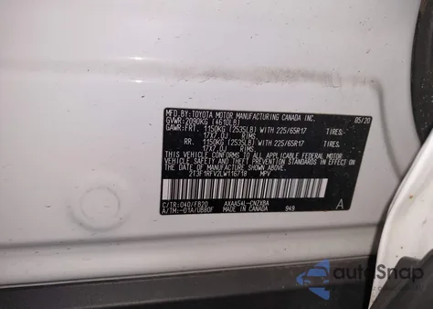 2020 Toyota Rav4 Le z USA, uszkodzony, nr VIN 2T3F1RFV2LW116718